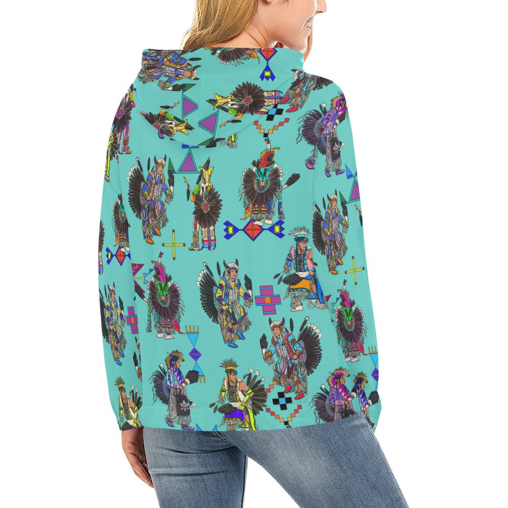 Men's Tradish Dancers Eggshell Blue Hoodie for Women (USA Size)