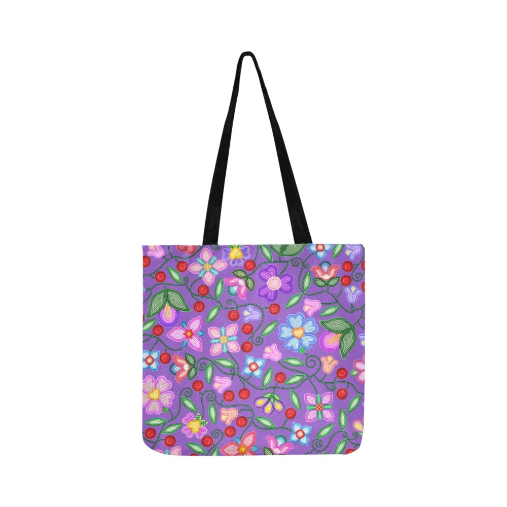 Petal Harmony Lavender Reusable Shopping Bag (Two sides)