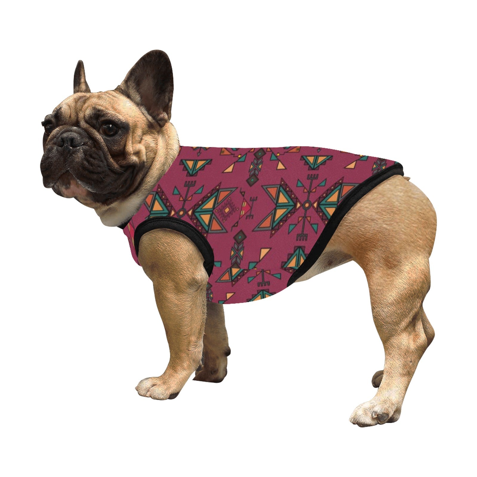 Arrow dawn Maroon Pet Tank Top