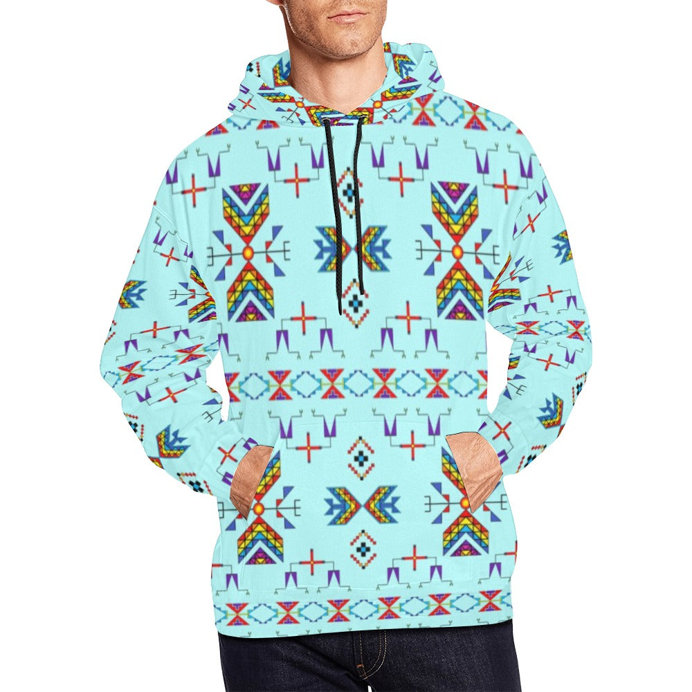 Rainy Chief Rainbow Robin Egg Hoodie for Men (USA Size)