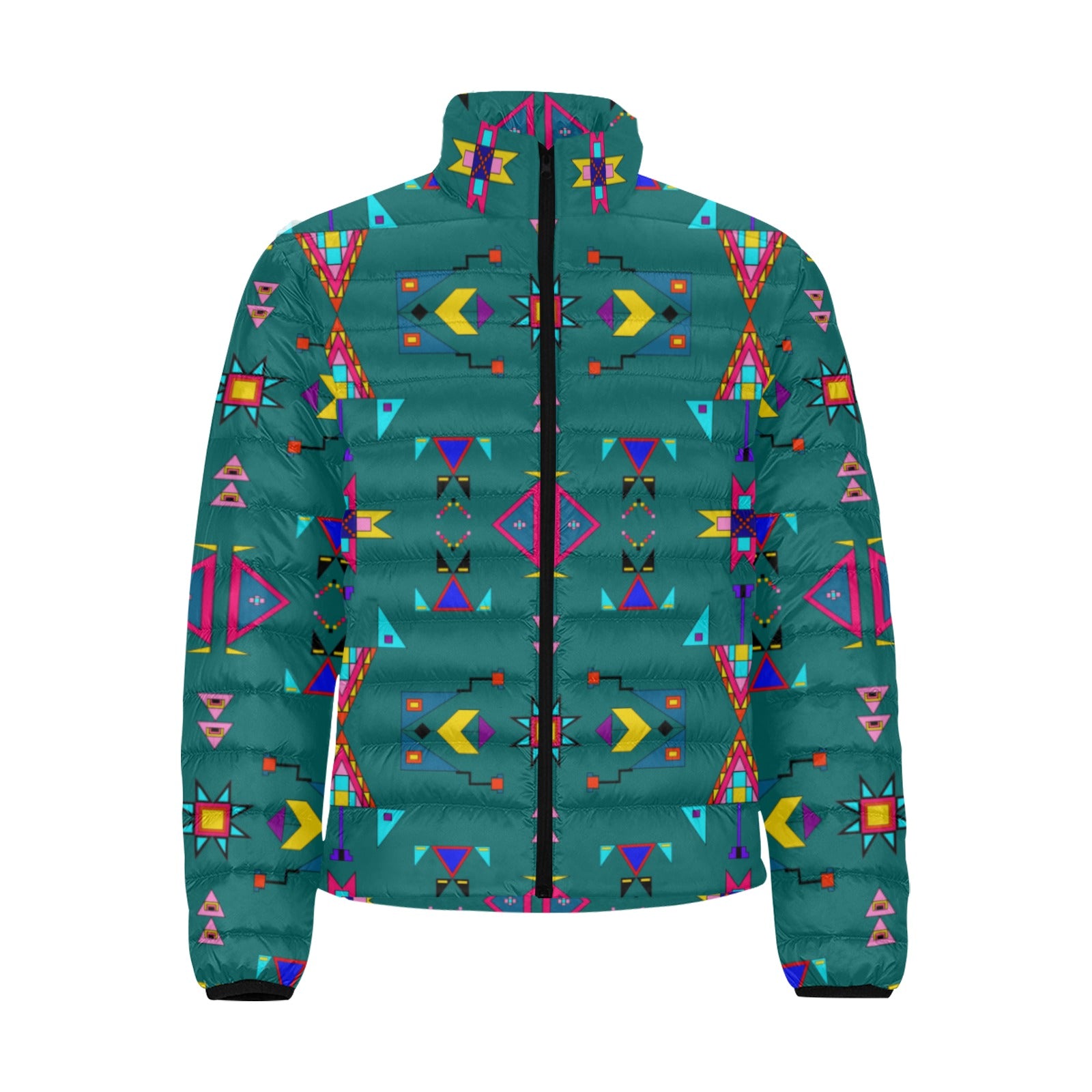 Enemy Territory Teal Men's Padded Jacket