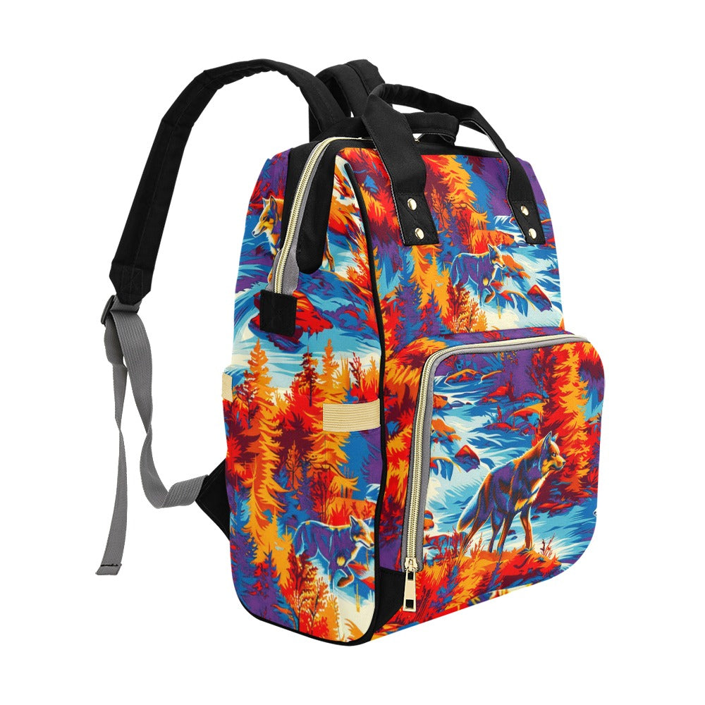 Hunting Wolves II Multi-Function Diaper Backpack/Diaper Bag