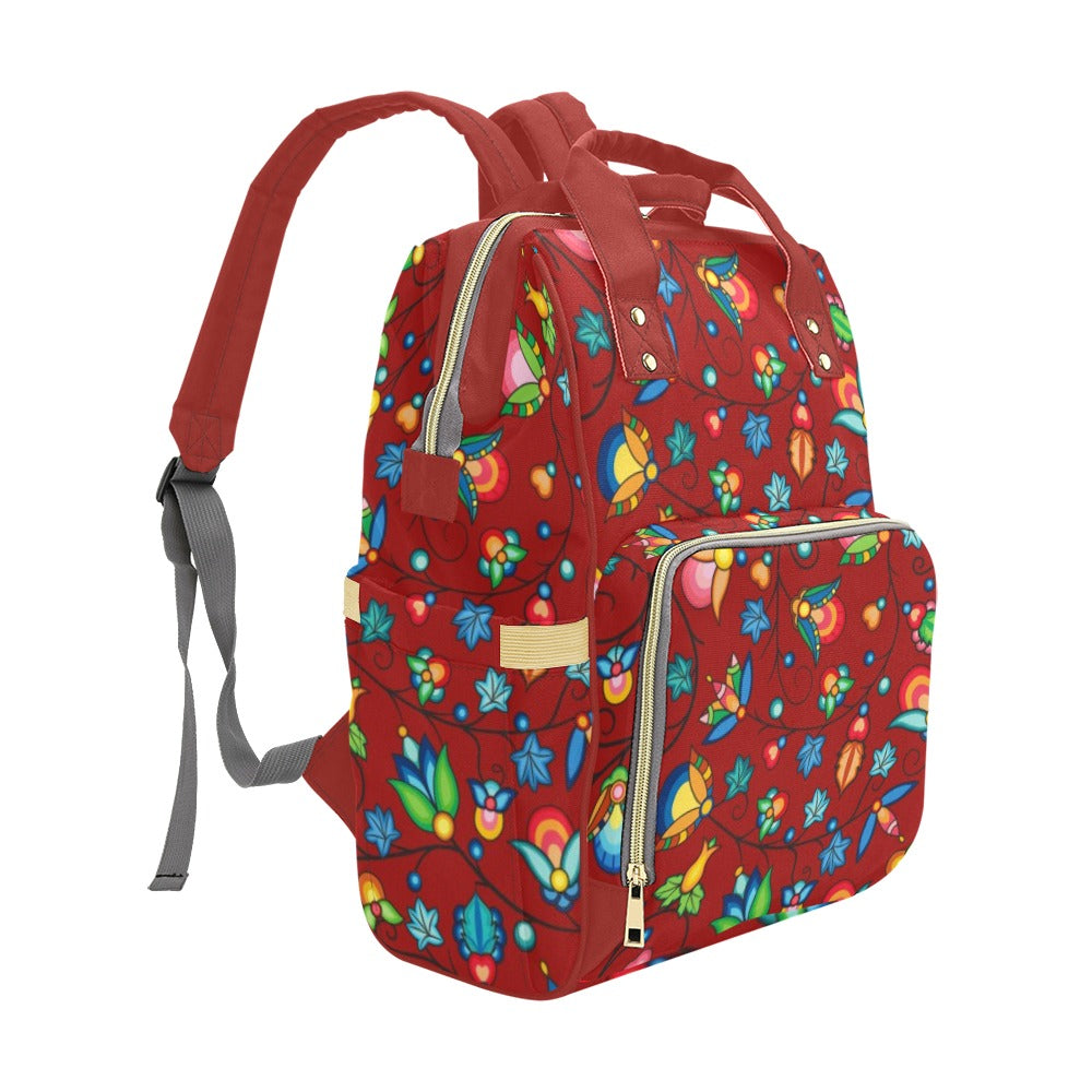 Prairie Plains Spirit Red Multi-Function Diaper Backpack/Diaper Bag