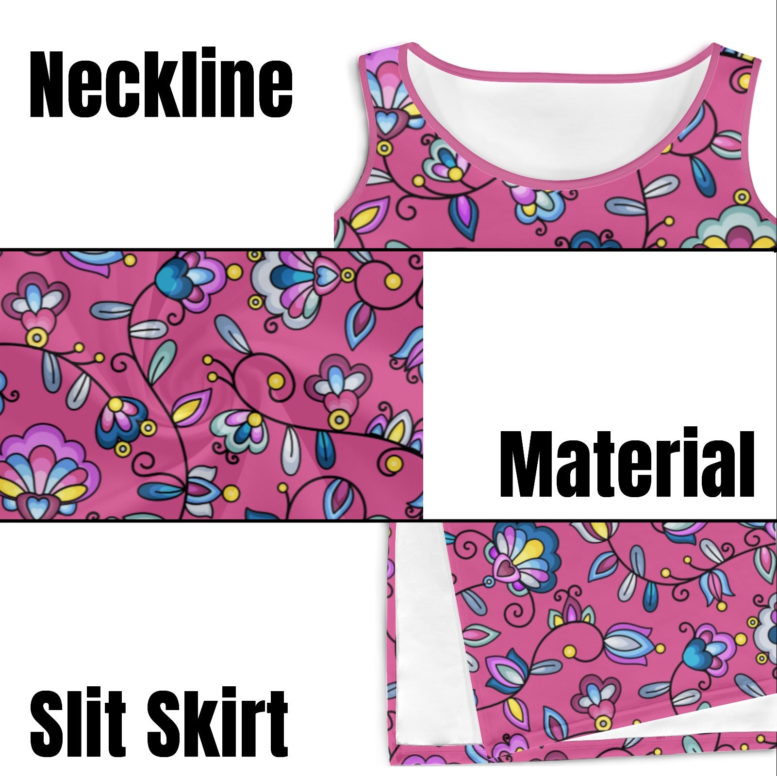 Autumn Bundle Blessing Pink Phaedra Sleeveless Open Fork Long Dress