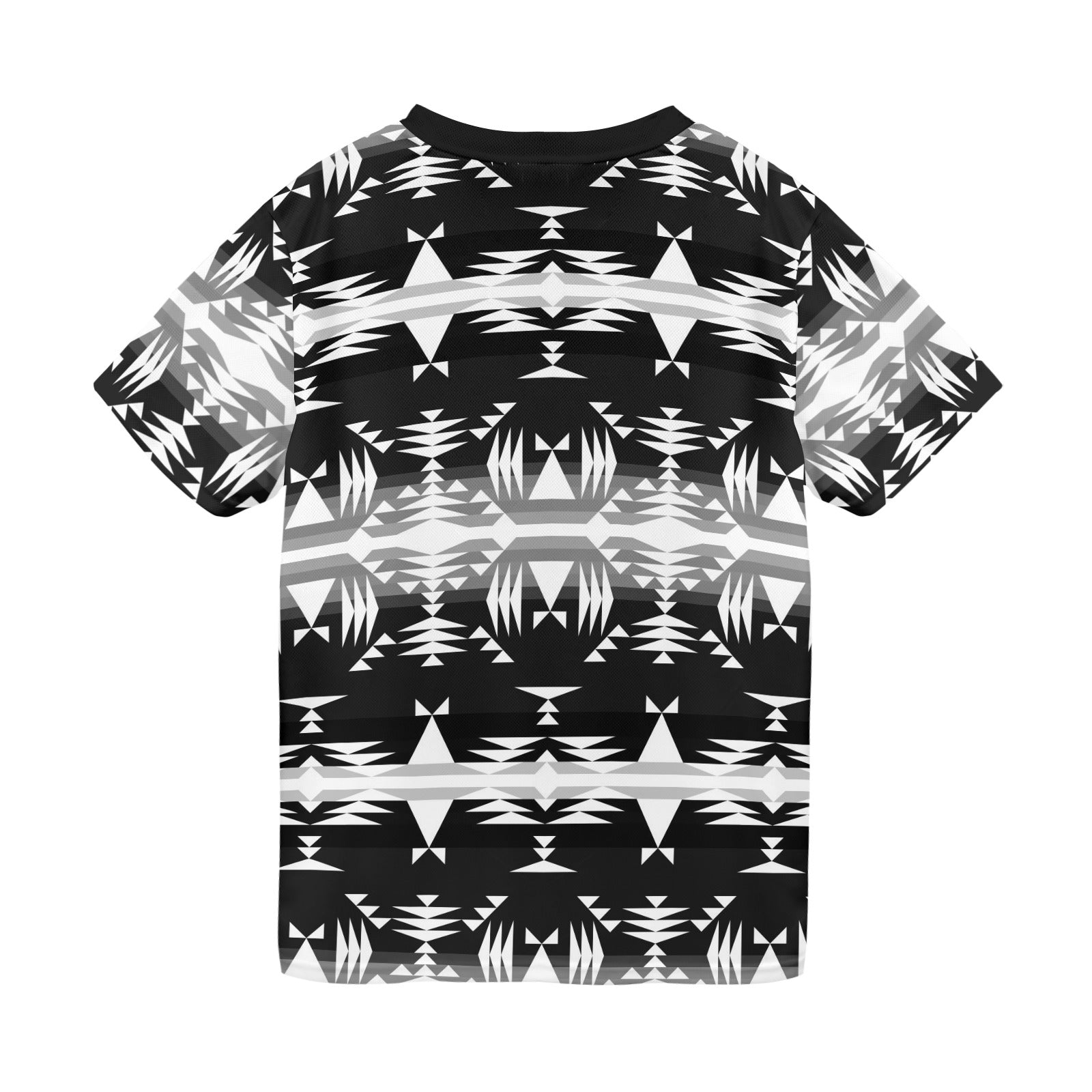 Between the Mountains Black and White T-shirt for Men