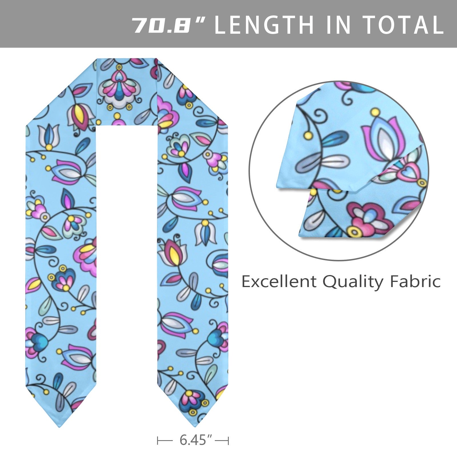 Autumn Bundle Blessing Blue Graduation Stole