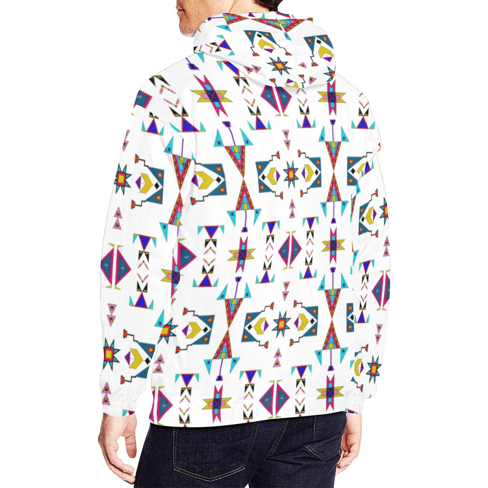 Enemy Territory White Hoodie for Men (USA Size)