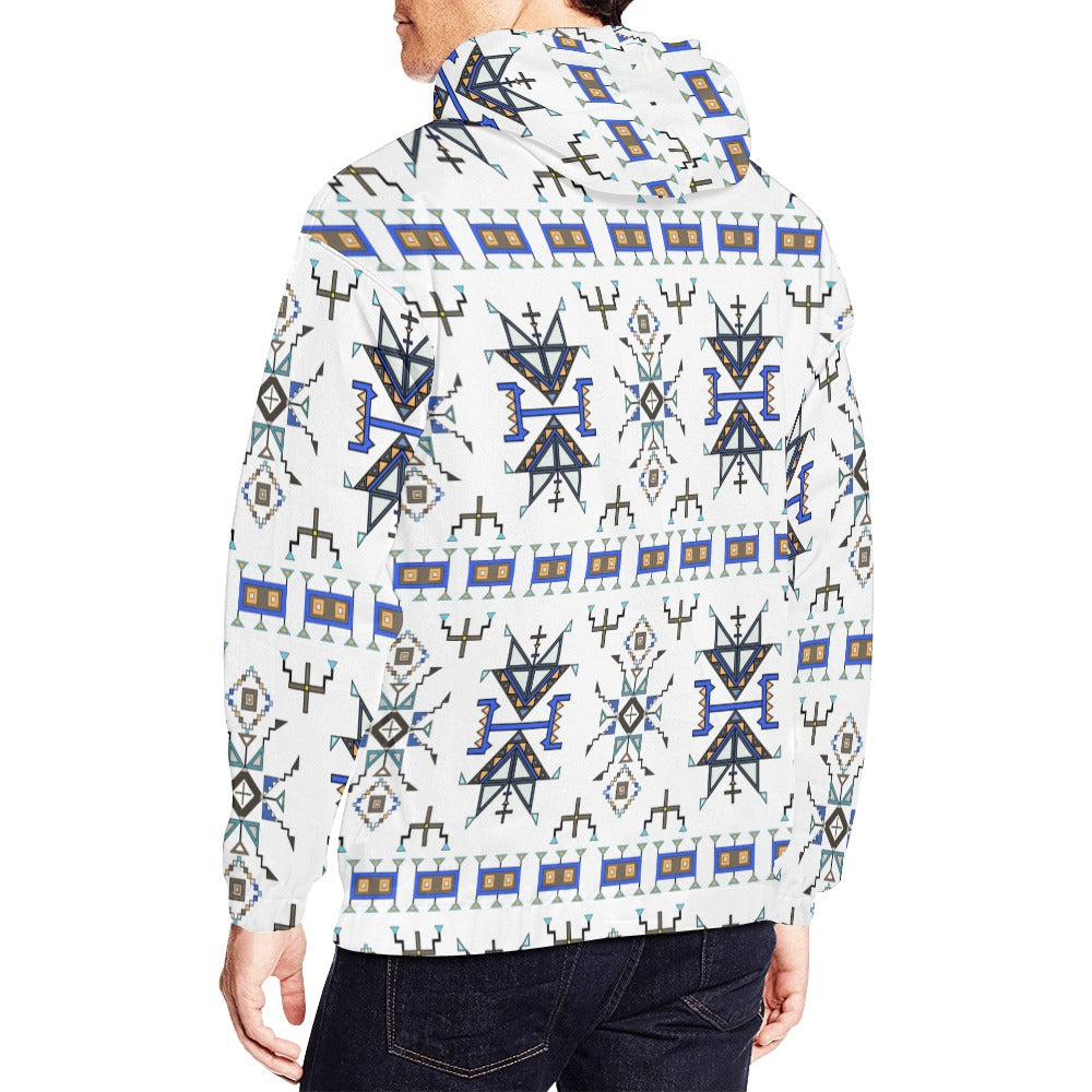 Eagle Strike White Hoodie for Men (USA Size)