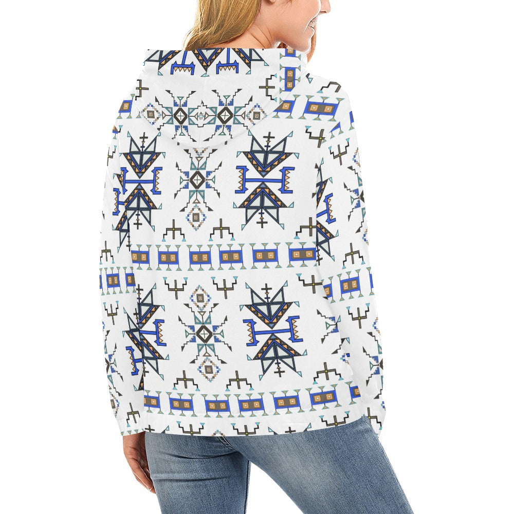 Eagle Strike White Hoodie for Women (USA Size)