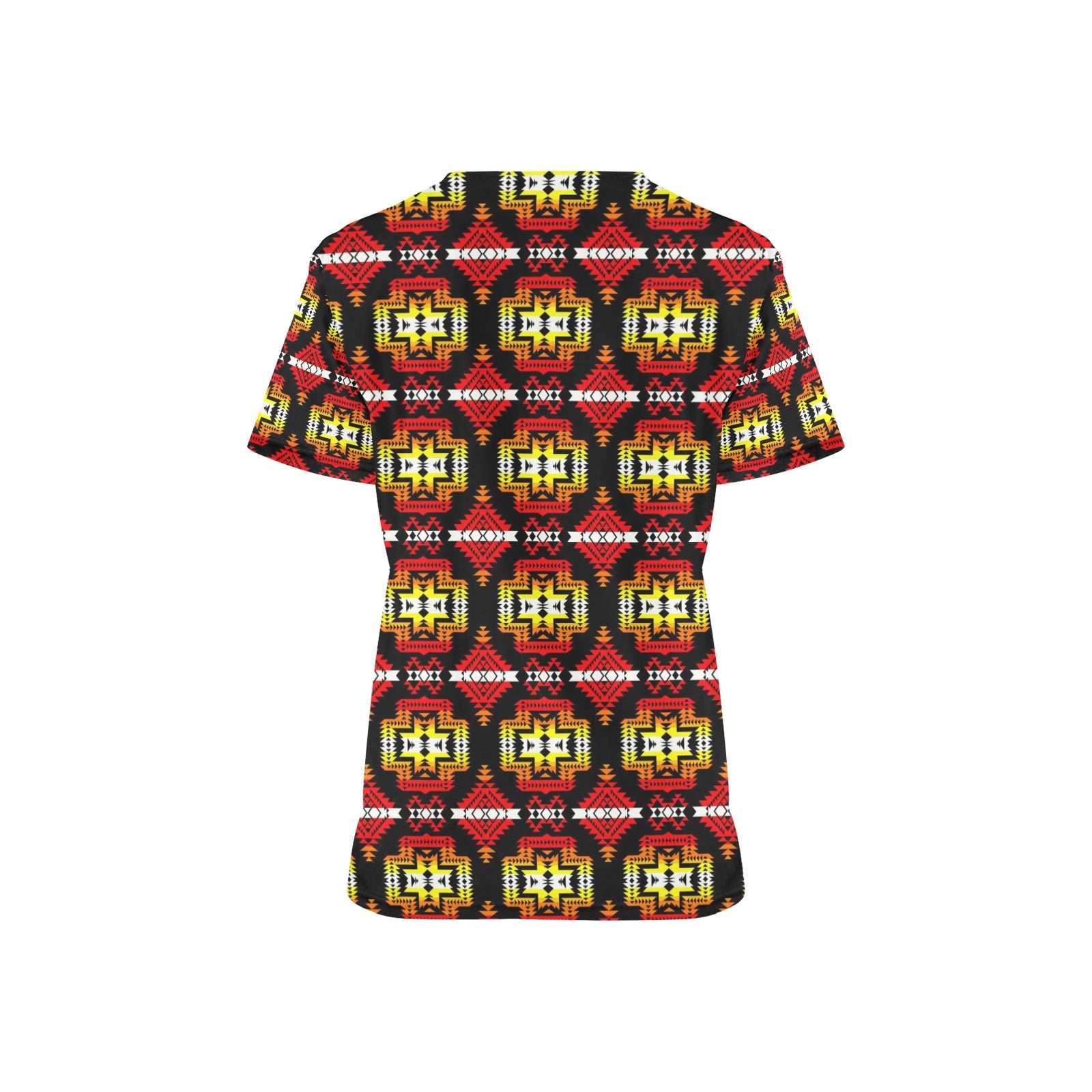 Pretty Blanket Fire Scrub Top