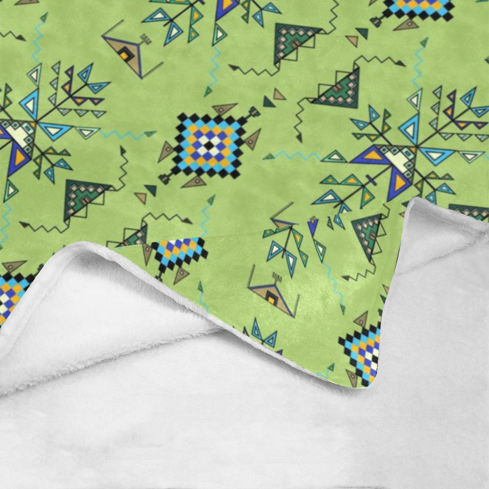 Bear Shield Green Ultra-Soft Micro Fleece Blanket 50"x60"