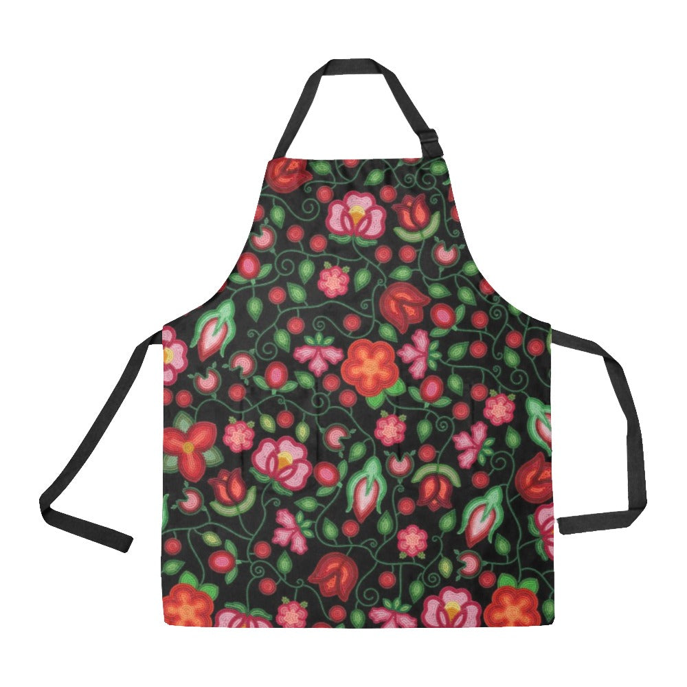 Rose Reverie Black Apron