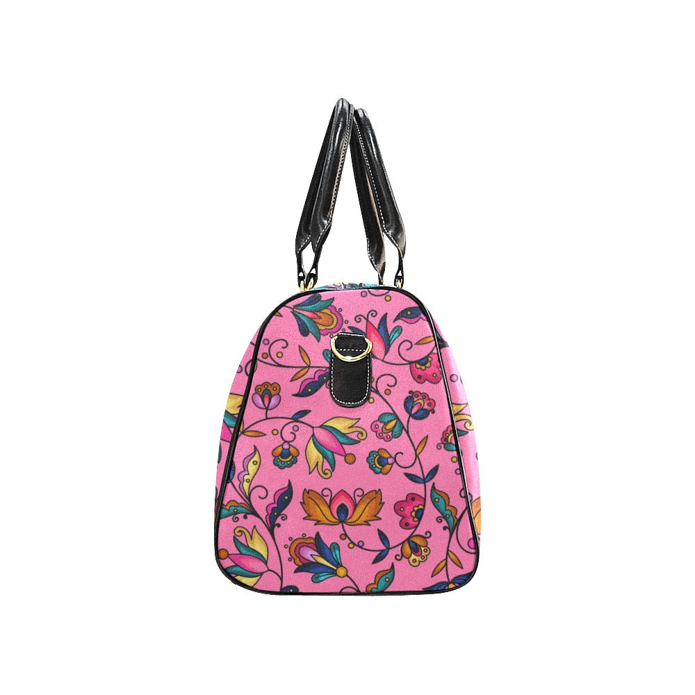 Copper Prairie Petals Pink Waterproof Travel Bag/Small