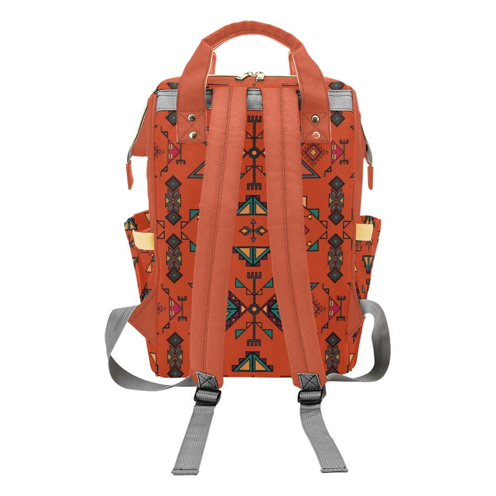 Arrow Dawn Orange Multi-Function Diaper Backpack/Diaper Bag