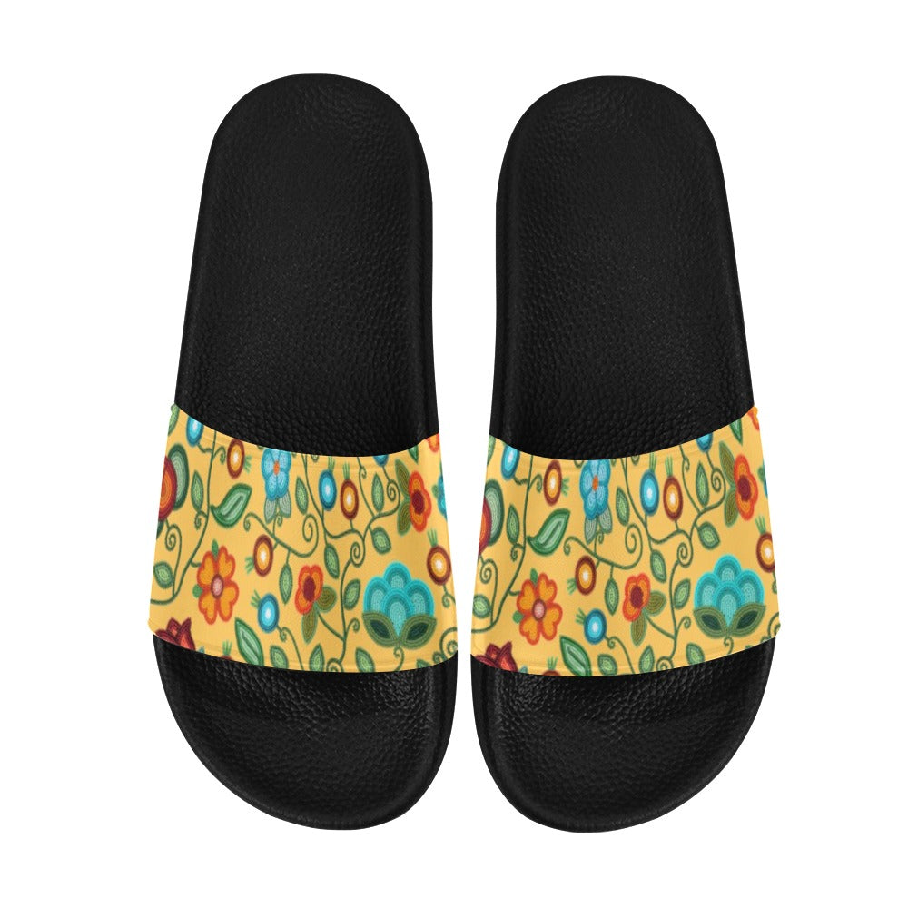 Prairie Fire Petals Honey Men's Slide Sandals