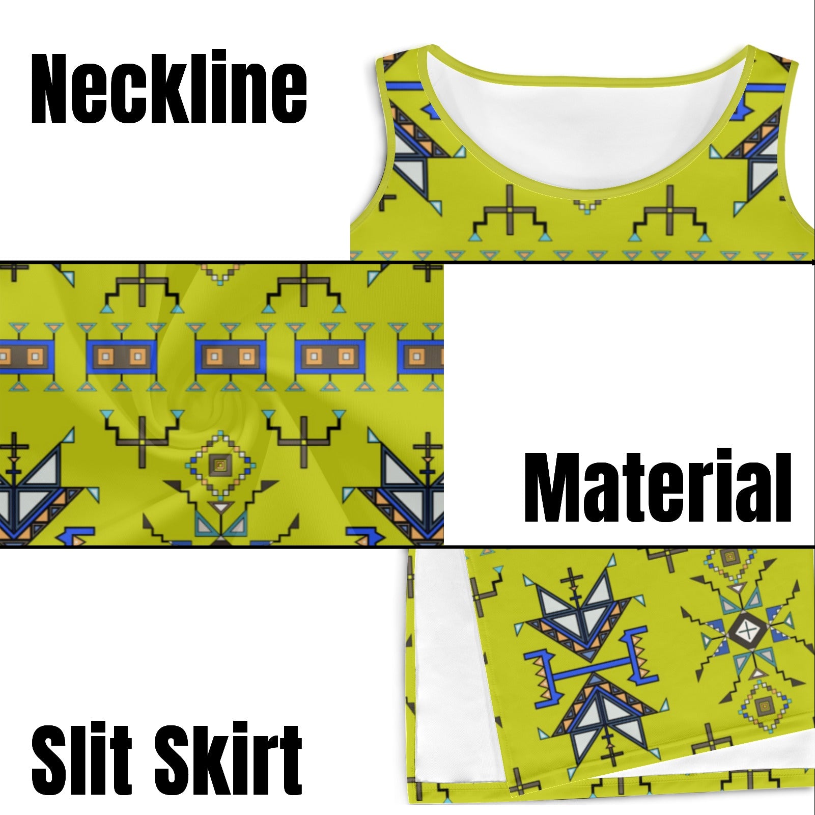 Eagle Strike Lime Phaedra Sleeveless Open Fork Long Dress