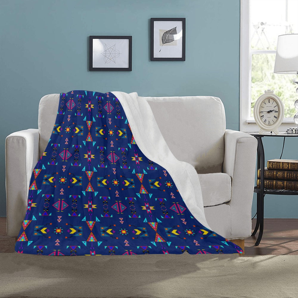 Enemy Territory Dark Navy Ultra-Soft Micro Fleece Blanket 40"x50"