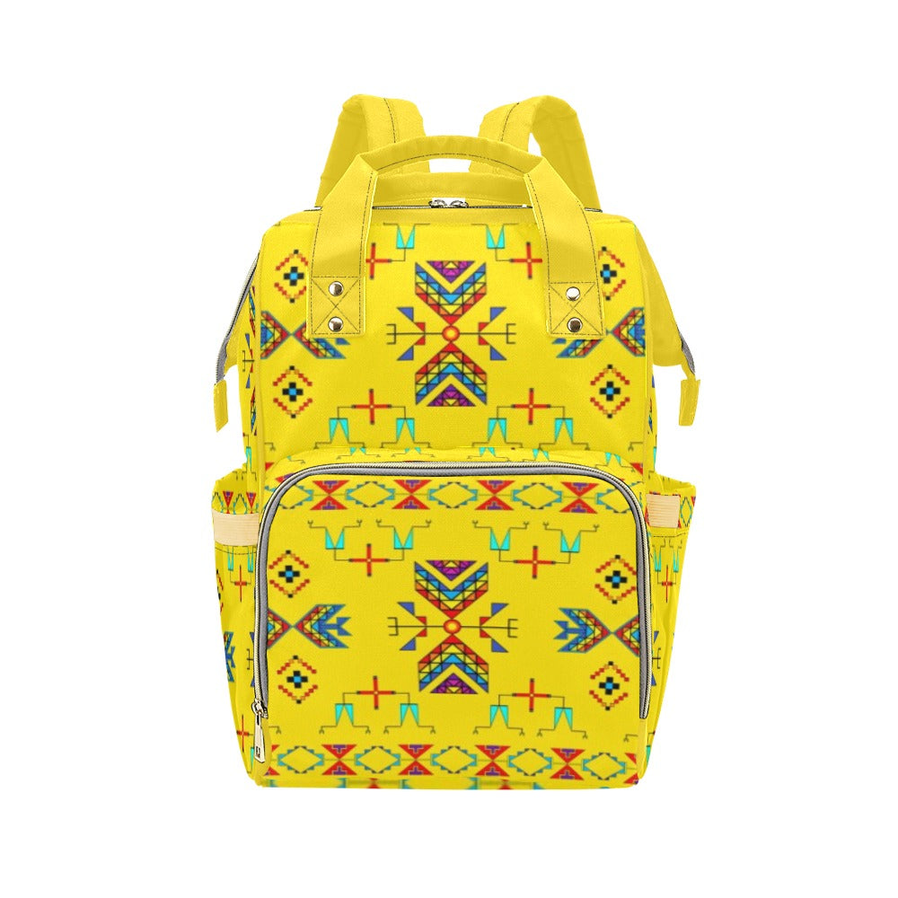 Rainy Chief Rainbow Yellow Multi-Function Diaper Backpack/Diaper Bag