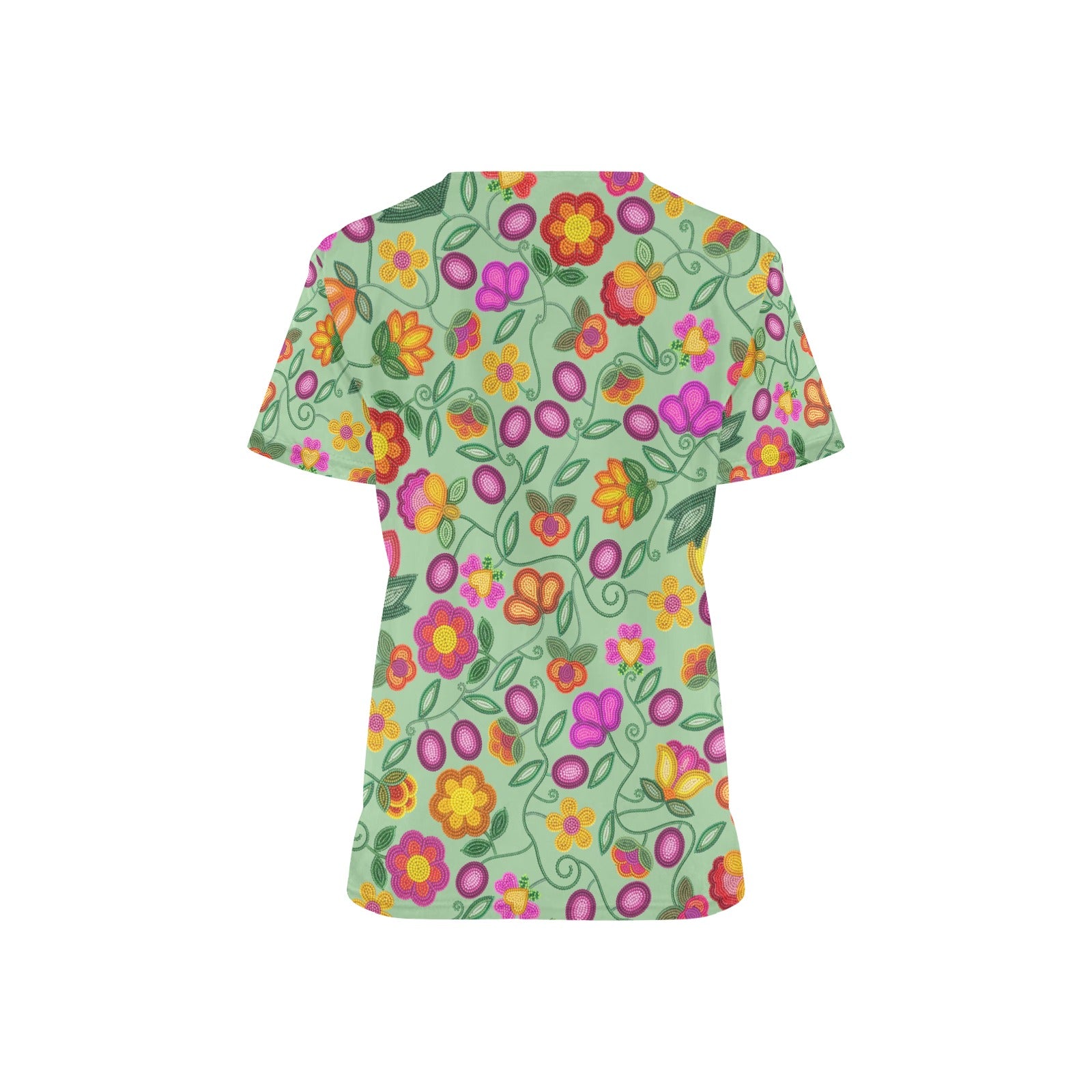 Boreal Bounty Green Scrub Top