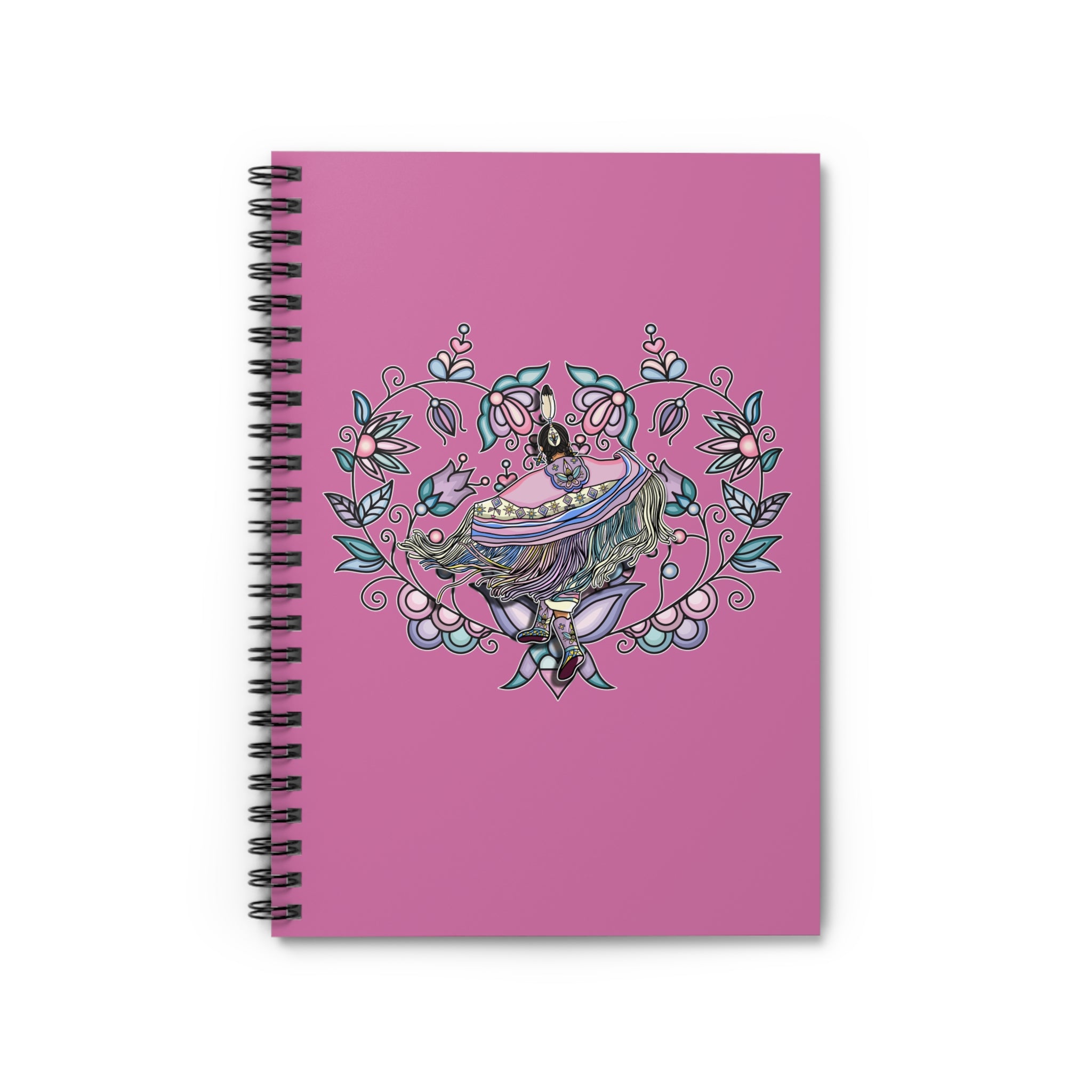 Fancy Dancer Trans BG 5 Spiral Notebook