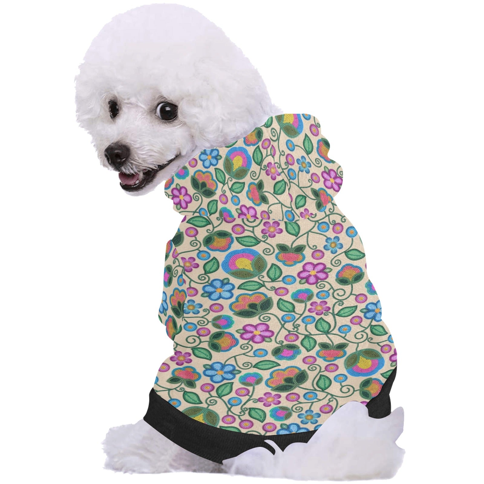 Turquoise Sunbeam Cream Pet Dog Hoodie