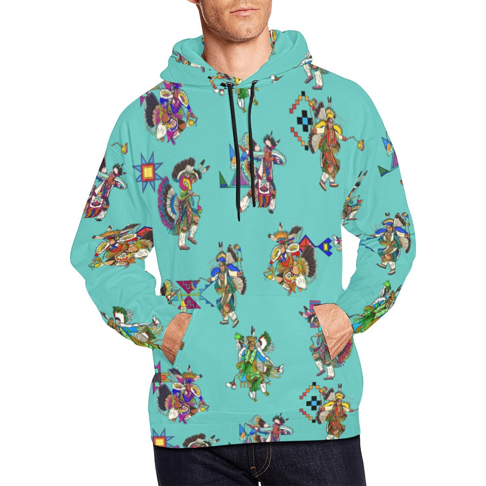 Men's Fancy Dancers Eggshell Blue Hoodie for Men (USA Size)