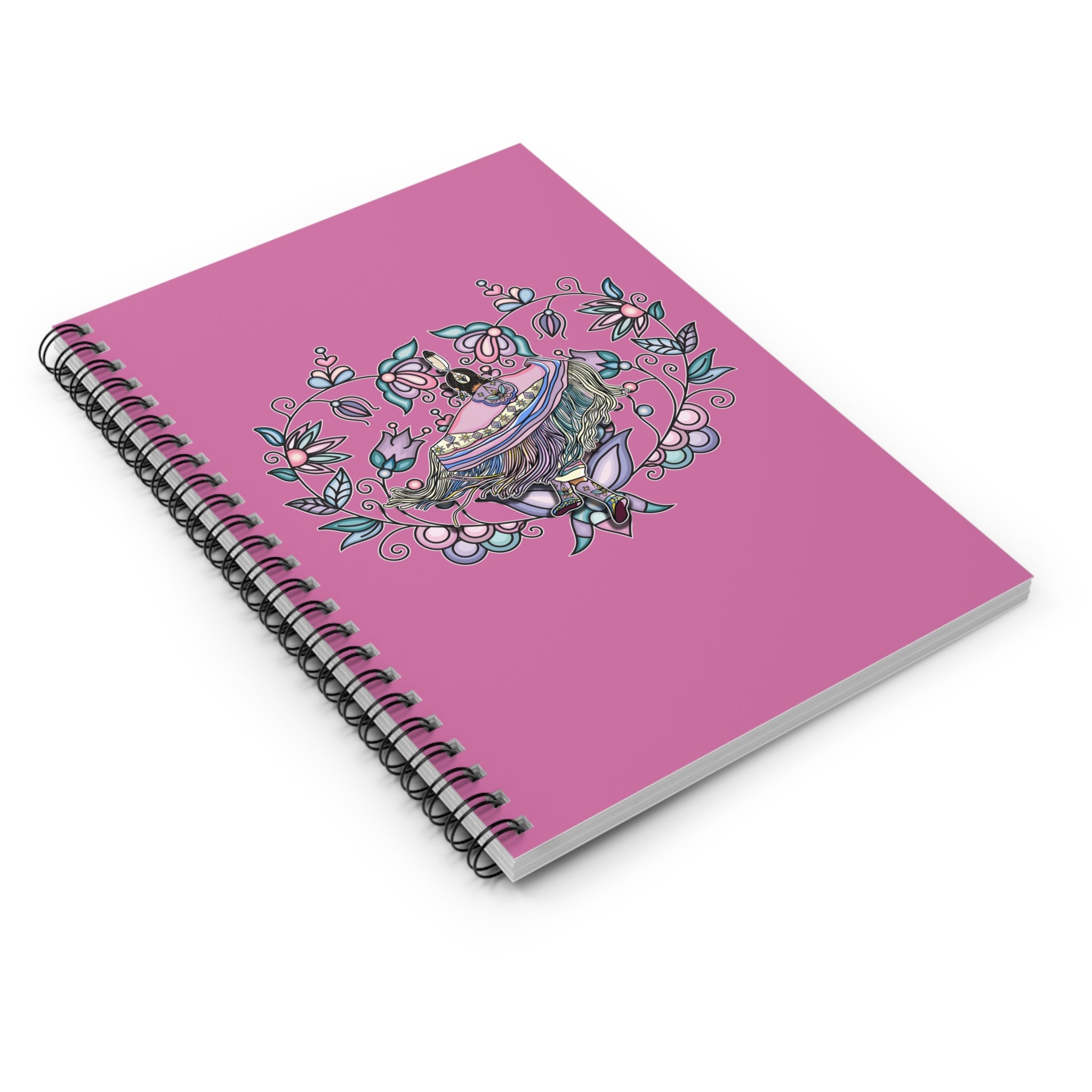 Fancy Dancer Trans BG 5 Spiral Notebook