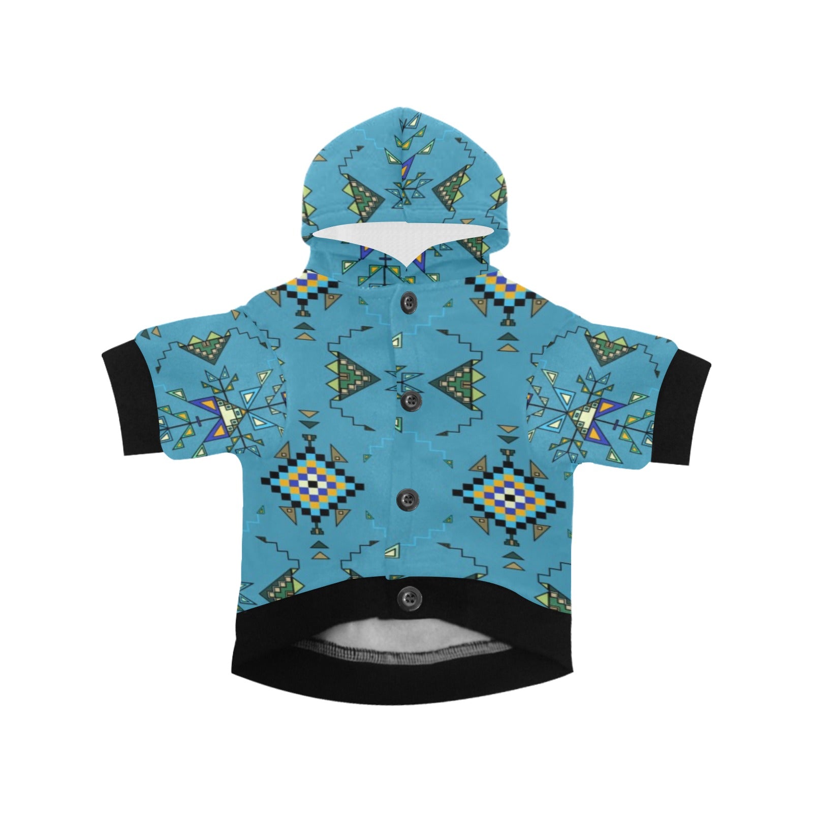 Bear Shield Blue Pet Dog Hoodie