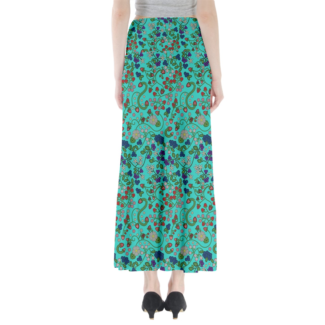 Grandmother Stories Turquoise Full Length Maxi Skirt