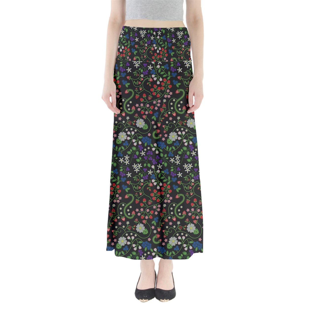 Grandmother Stories Midnight Full Length Maxi Skirt