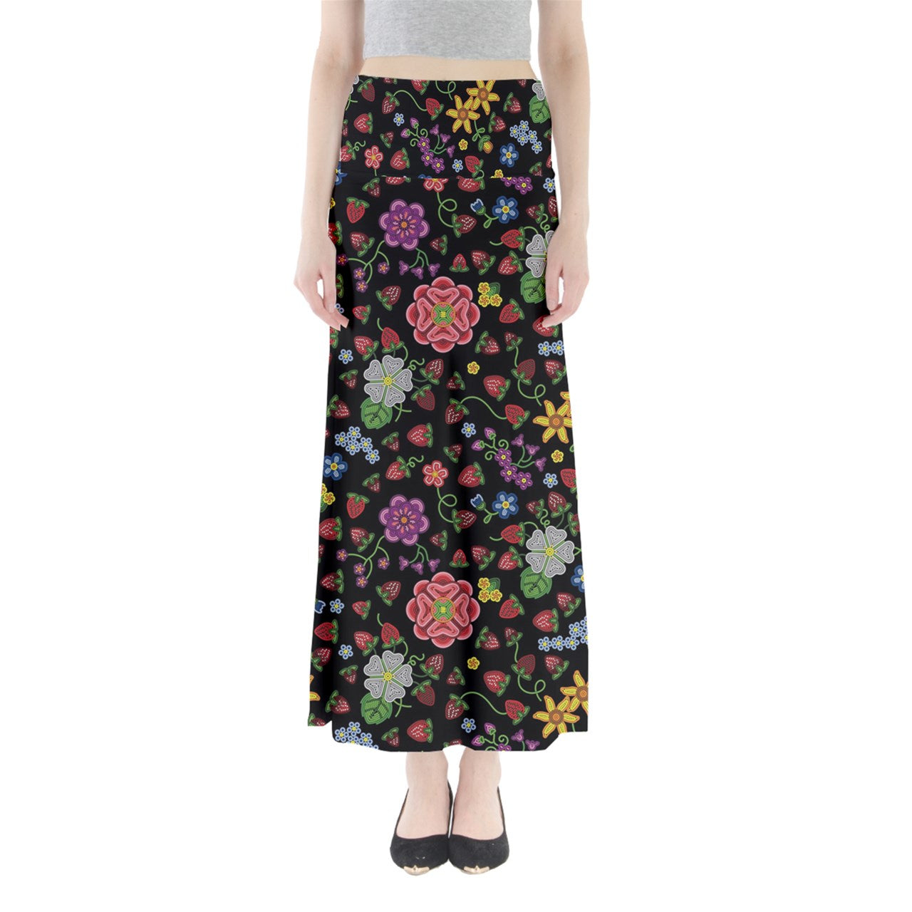Berry Pop Midnight Full Length Maxi Skirt
