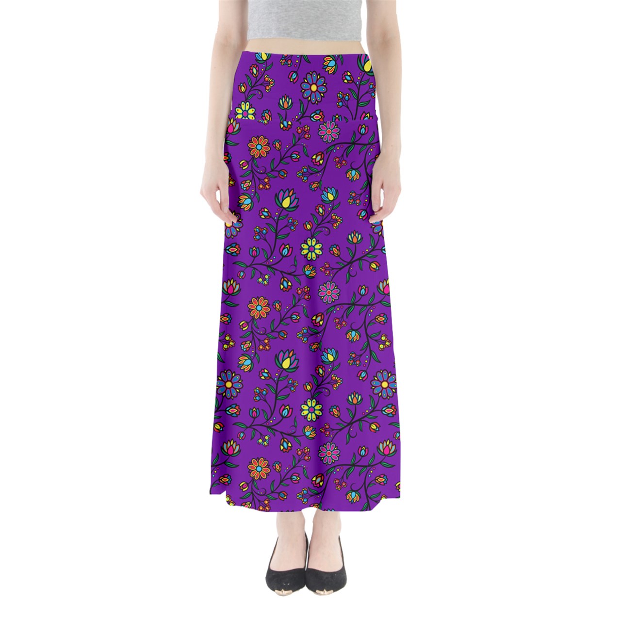 Cosmic Whisper Pastel Nightwalk Full Length Maxi Skirt
