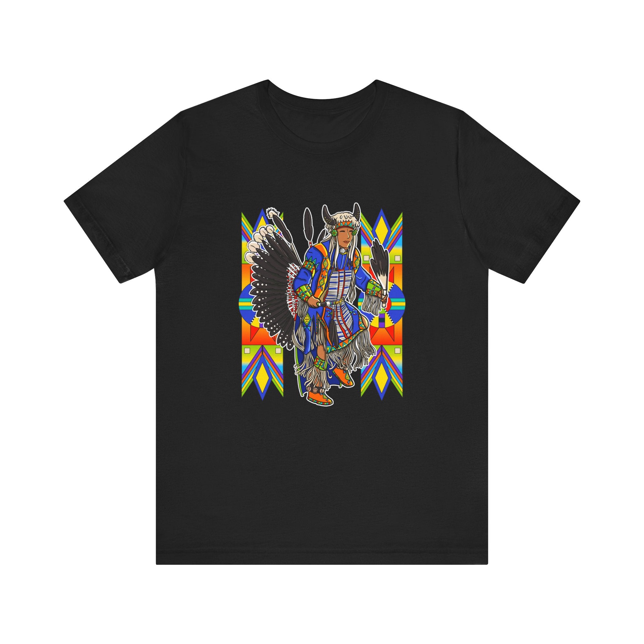 Traditional Powwow Man Dancer 1 Bella Canvas T-shirt