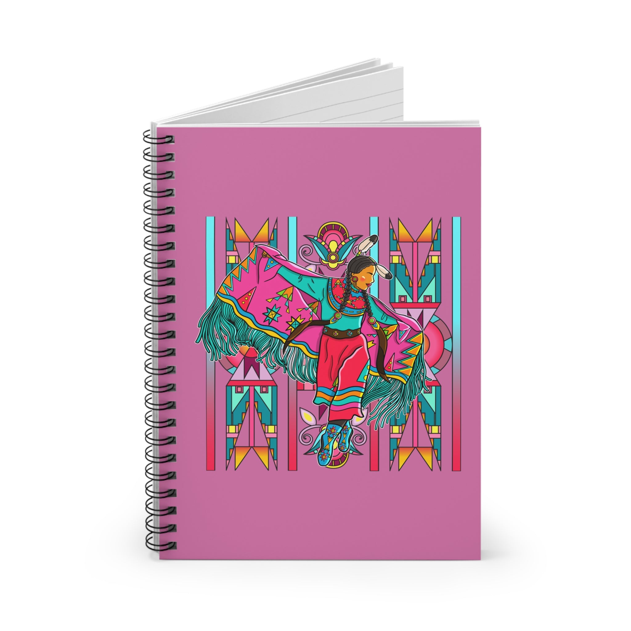 Fancy Dancer Trans BG 1 Spiral Notebook