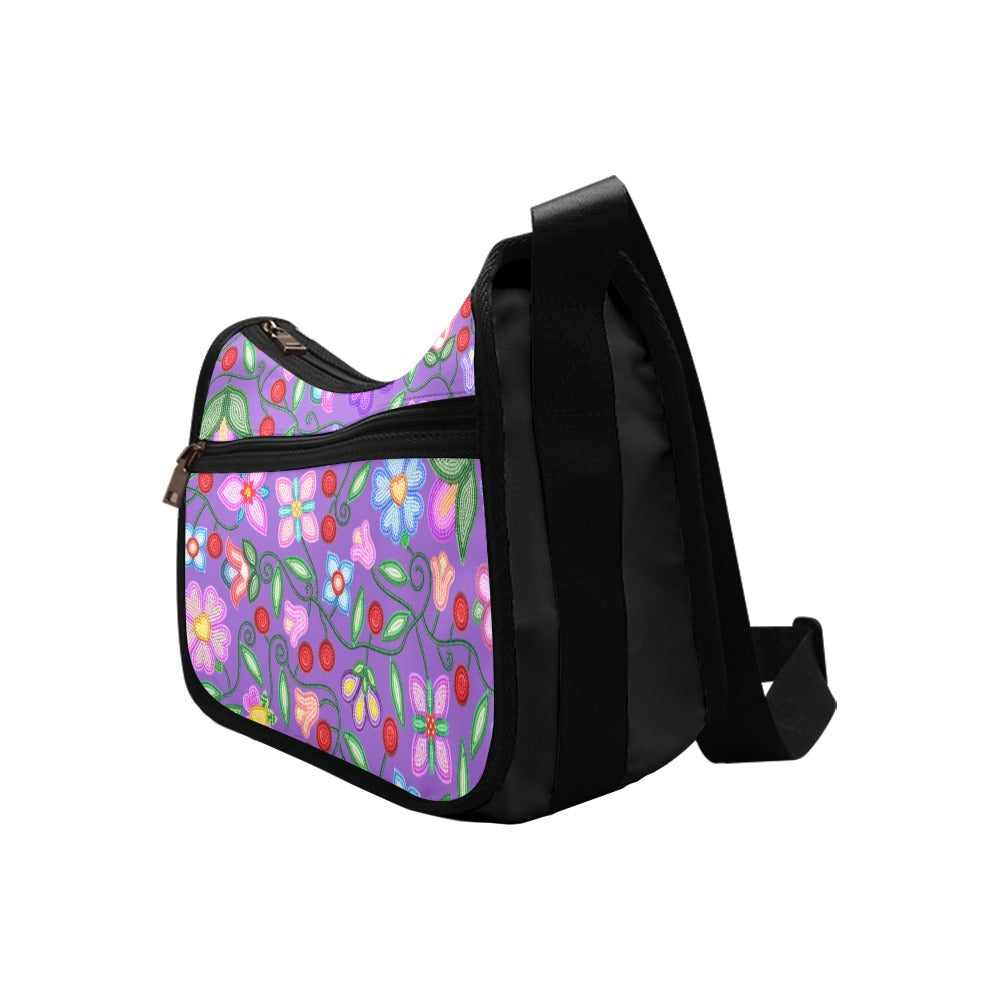 Petal Harmony Lavender Crossbody Bag