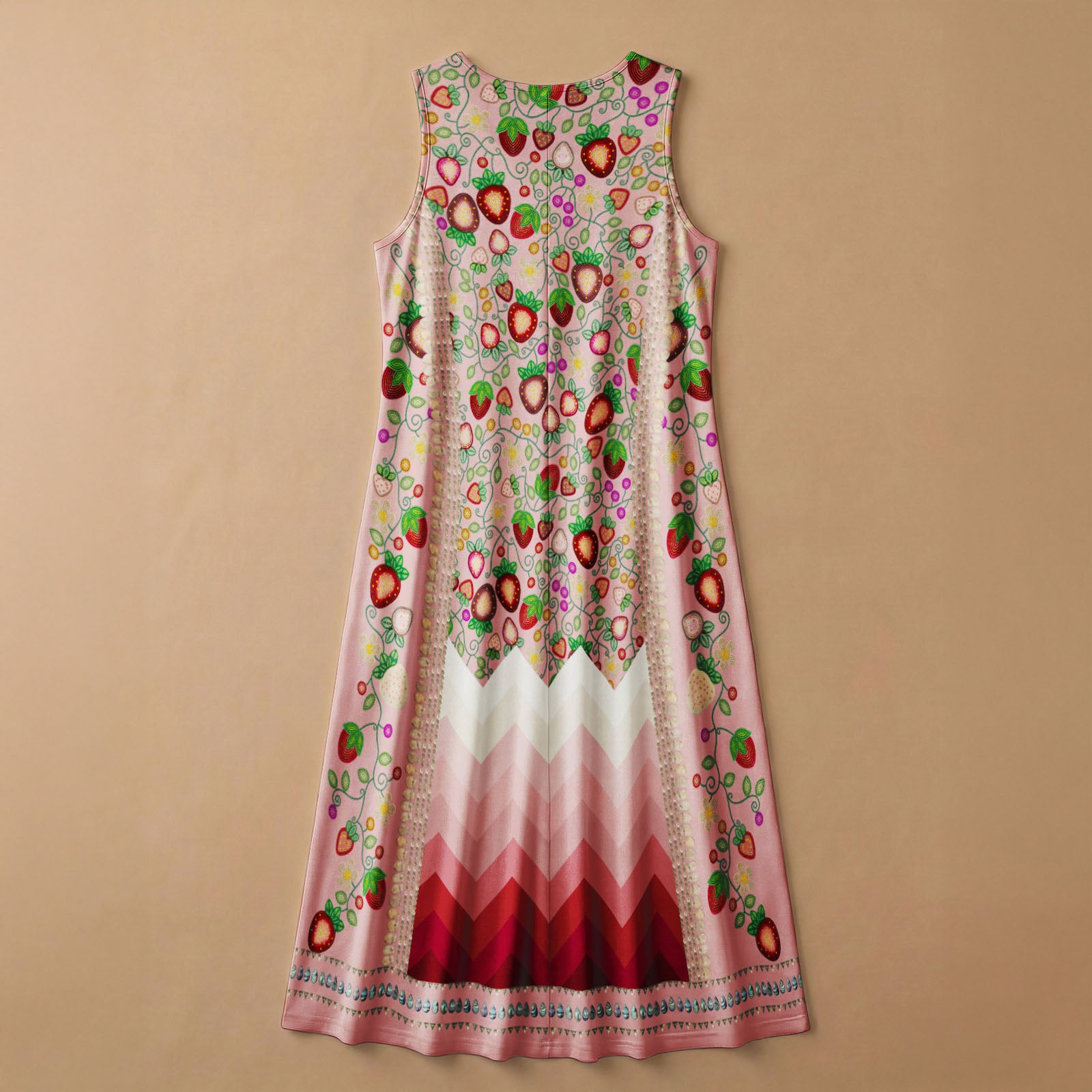 Berry Rites Pink 1 Women's Sleeveless Long Dress