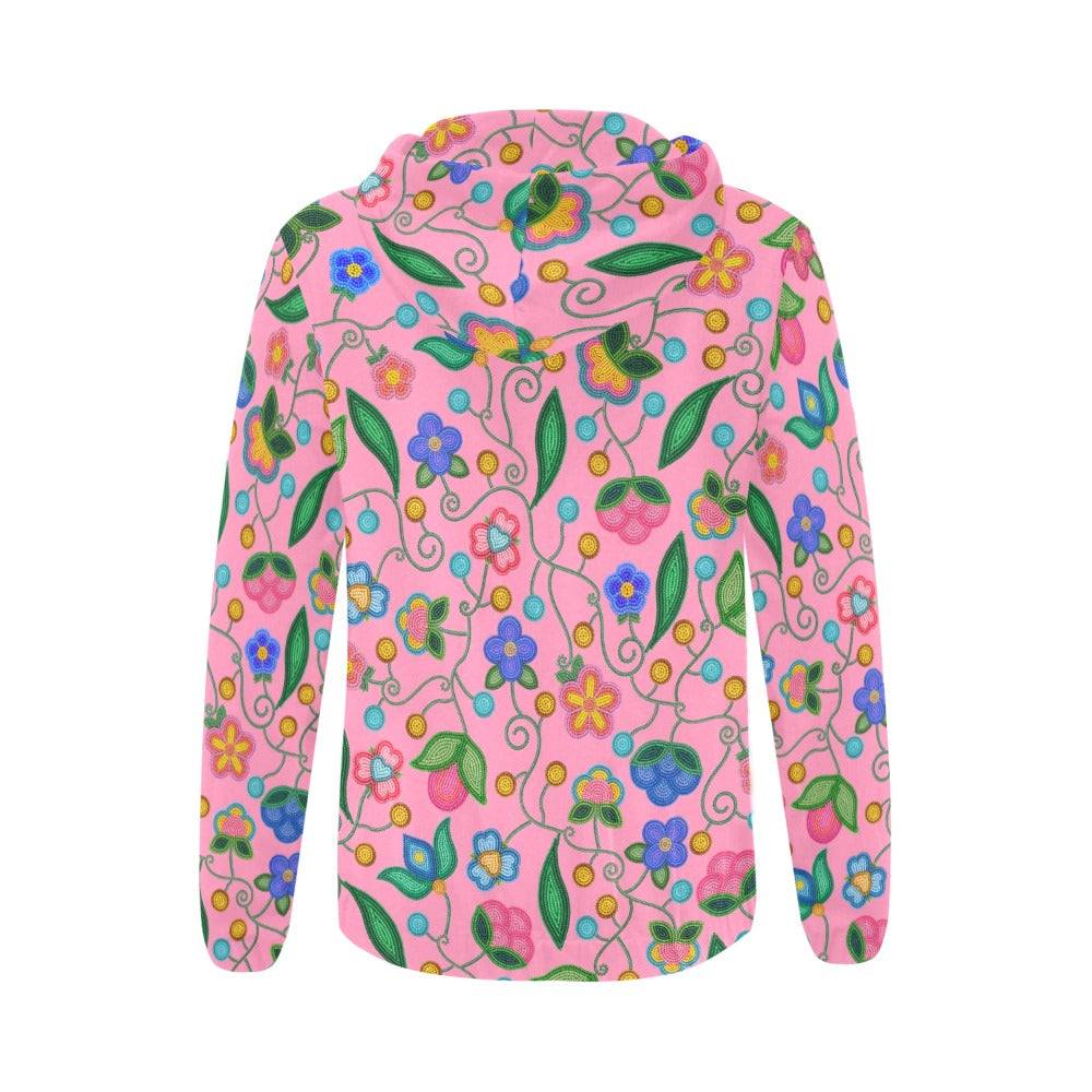 Skyberry Serenade Pink Full Zip Hoodie for Women