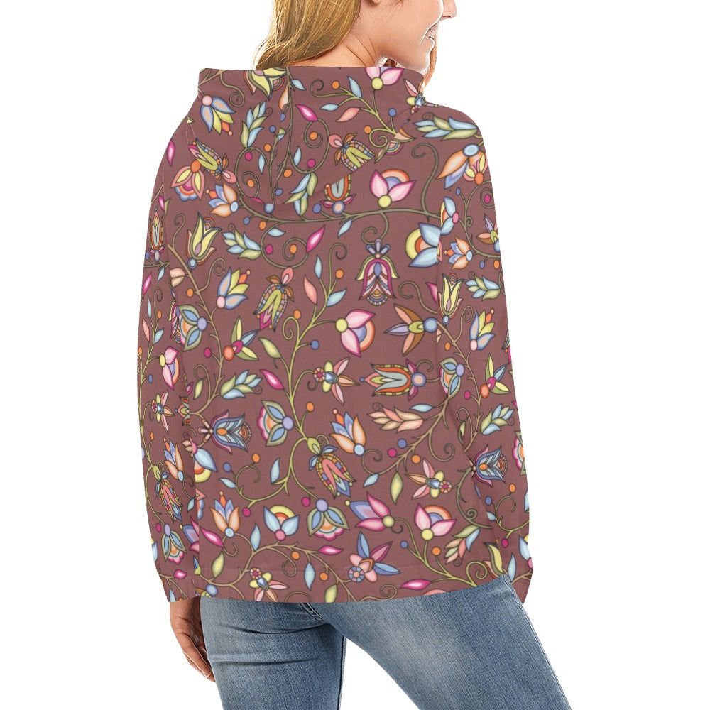 Buffalo Bloom Clay Hoodie for Women (USA Size)