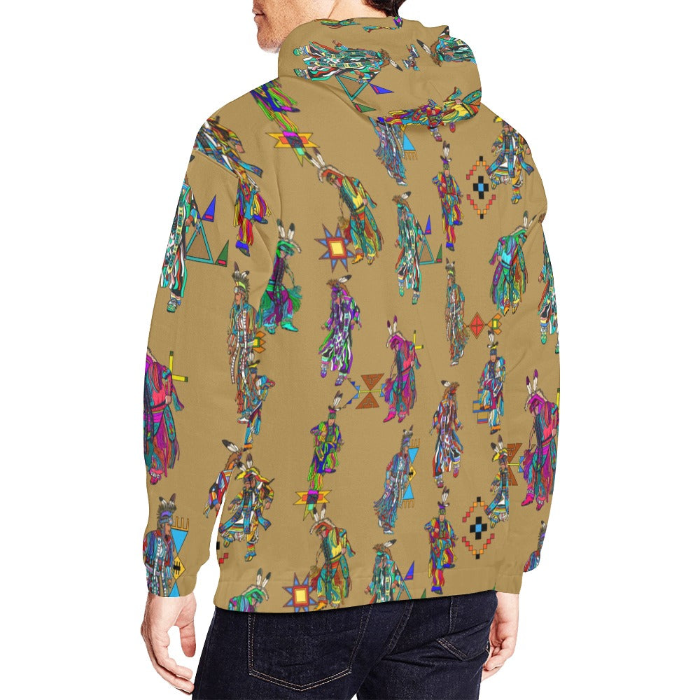 Men's Grass Dancers Earth Hoodie for Men (USA Size)