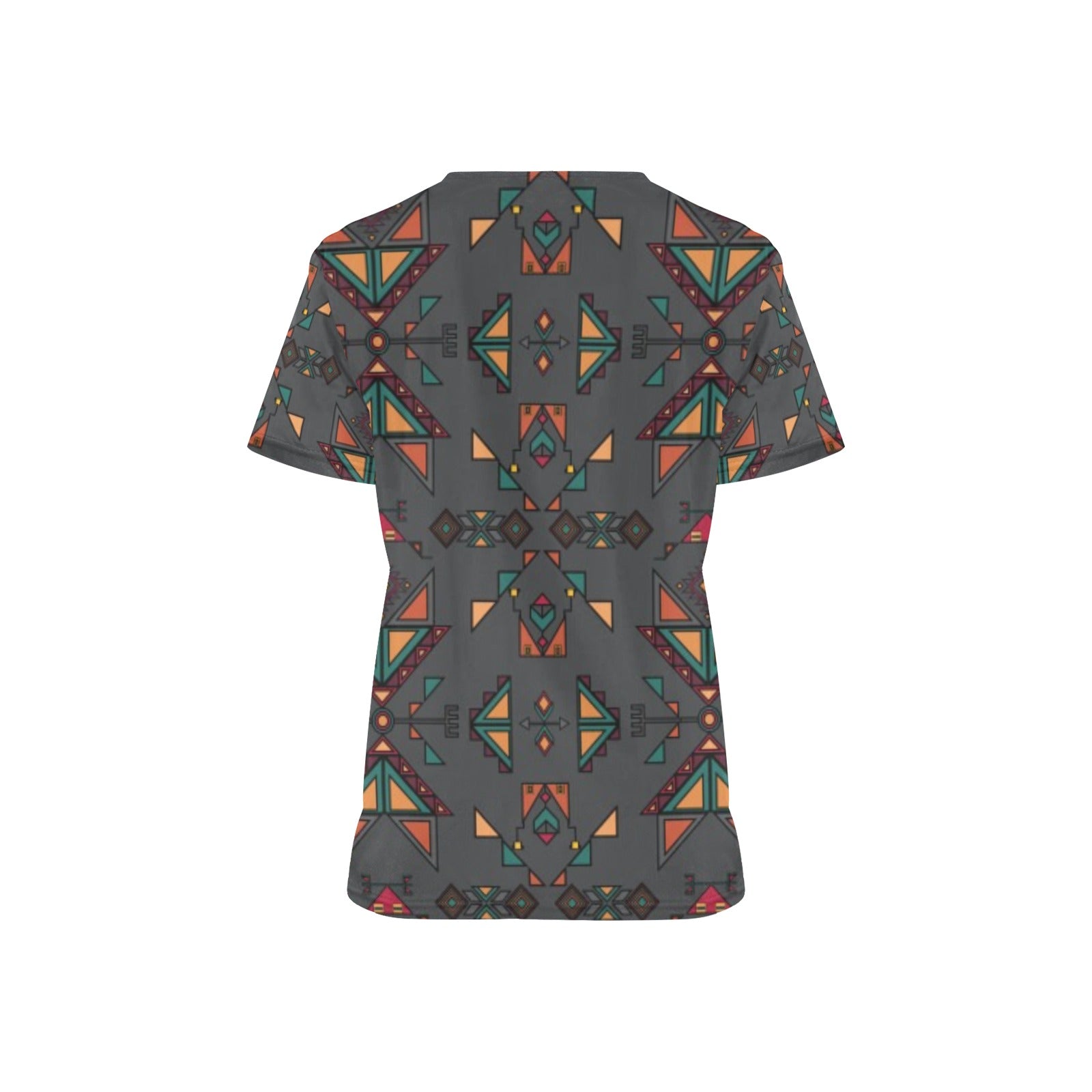 Arrow dawn Gray Scrub Top