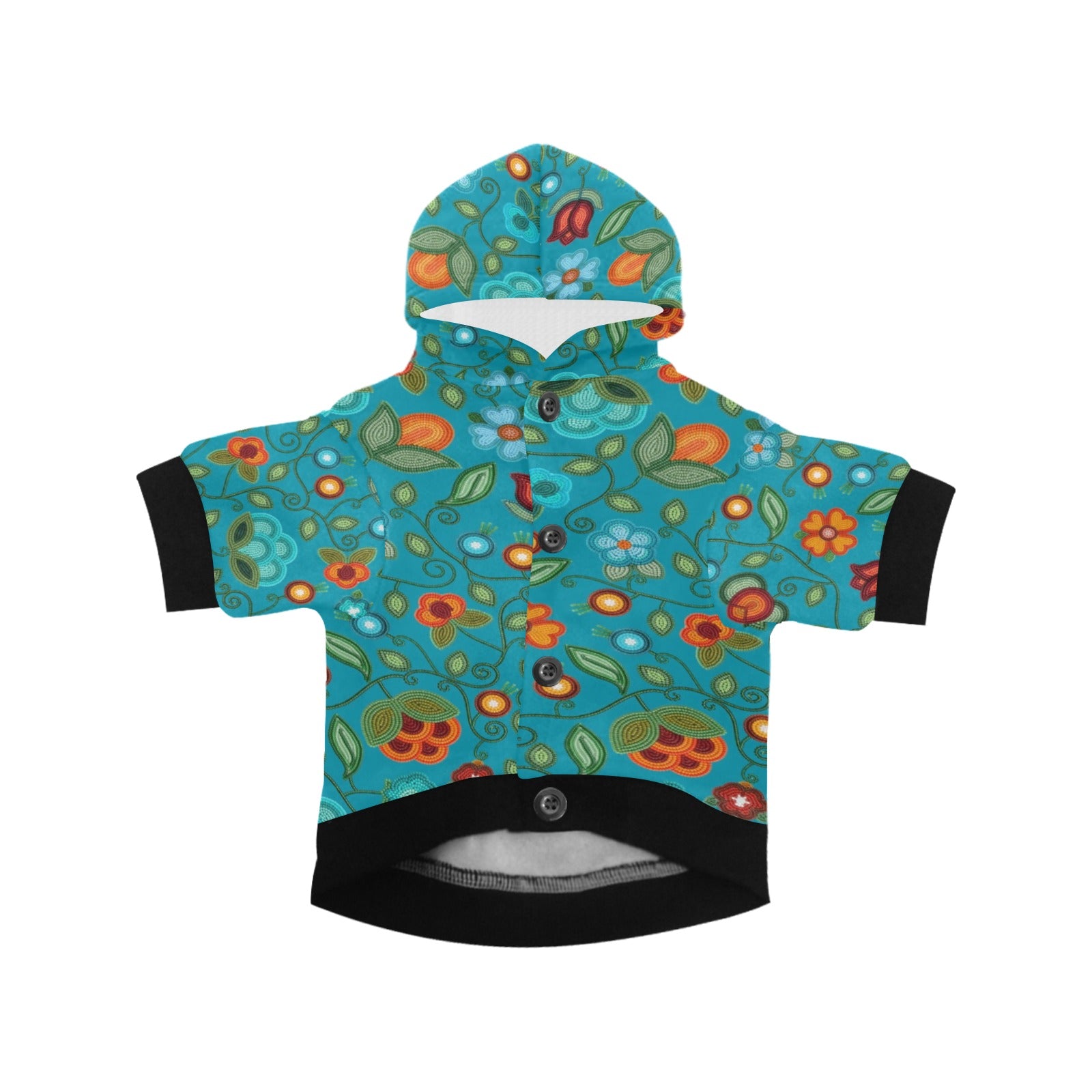 Prairie Fire Petals Ocean Pet Dog Hoodie