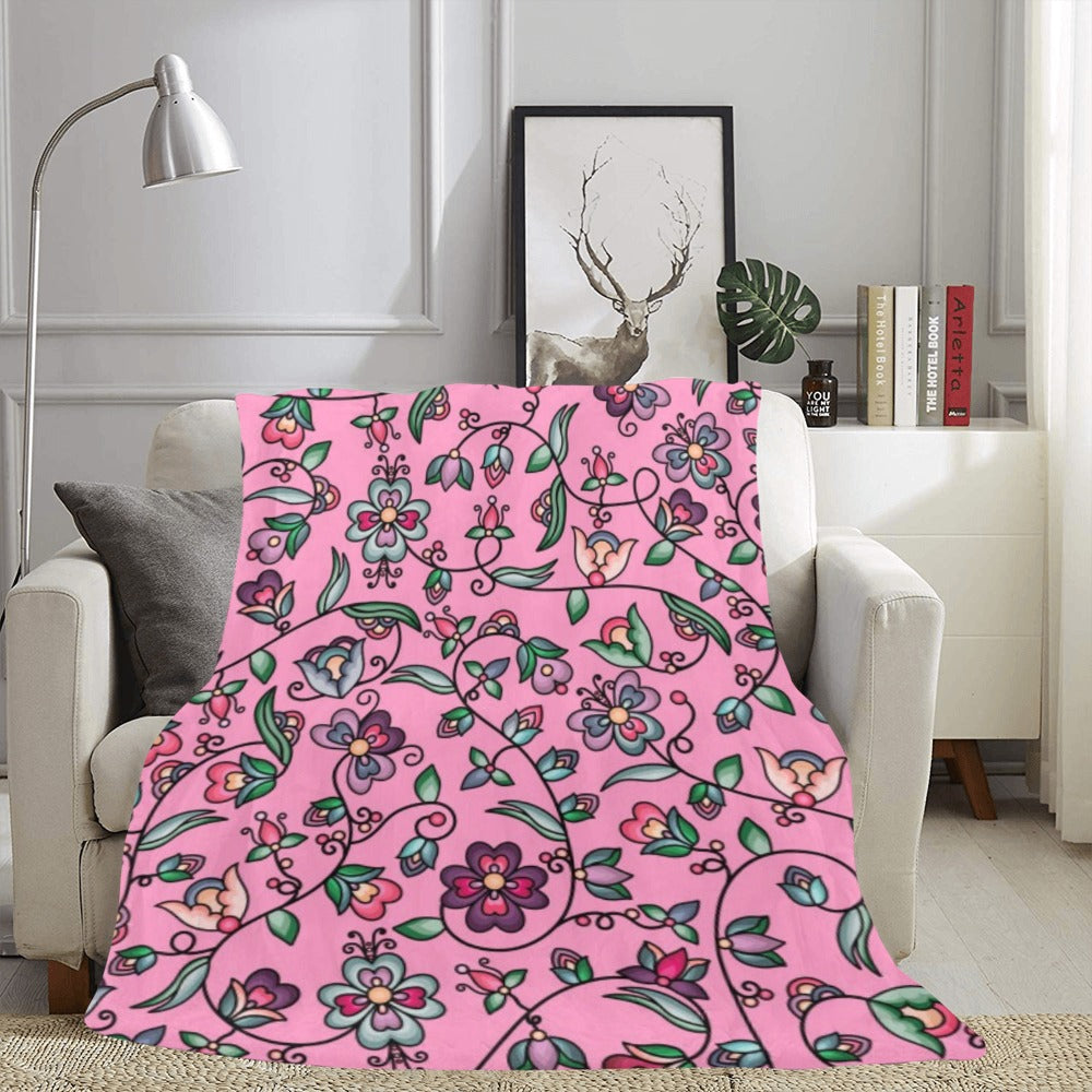 Amber Evening Garland Pink Ultra-Soft Micro Fleece Blanket 60"x80"