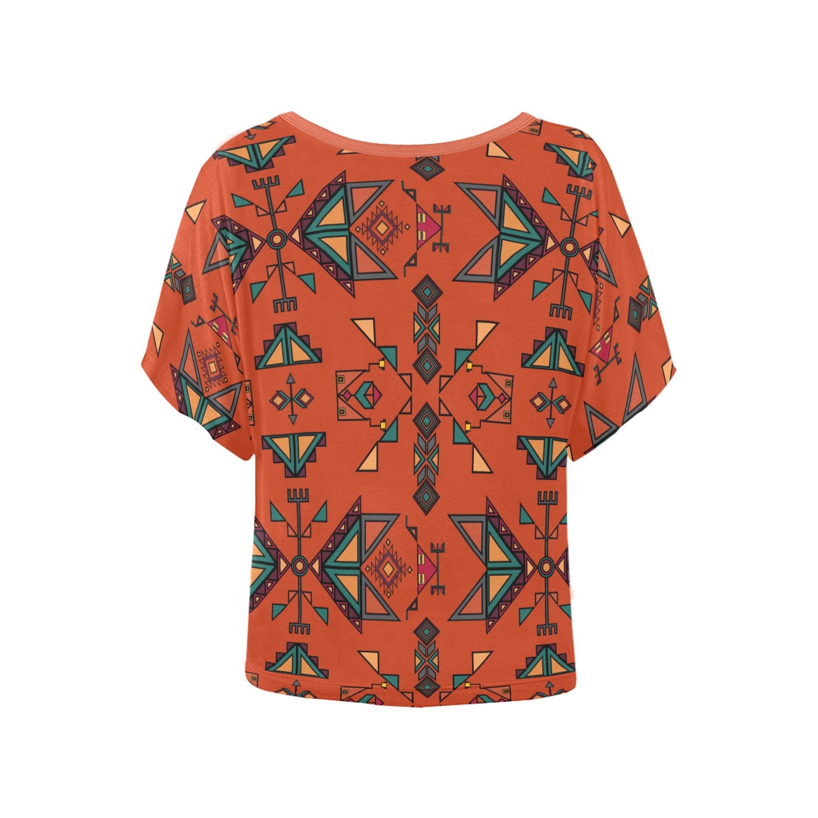 Arrow Dawn Orange Women's Batwing-Sleeved Blouse T shirt