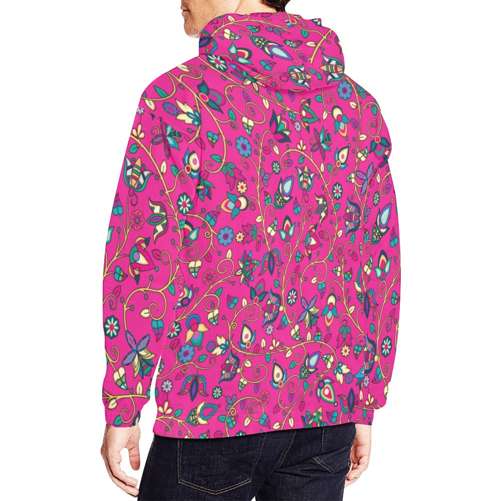 Thorny Path Pink Hoodie for Men (USA Size)