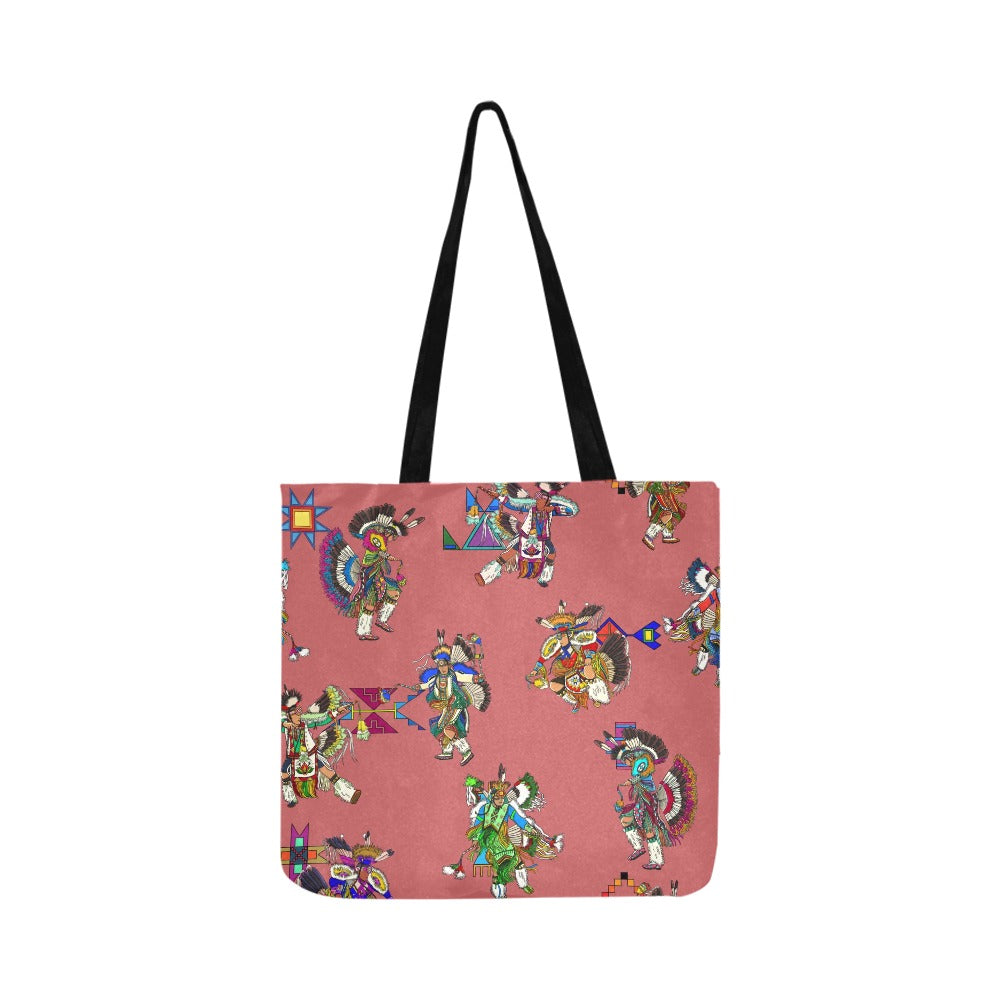 Men's Fancy Dancers Terra Cotta Reusable Shopping Bag (Two sides)