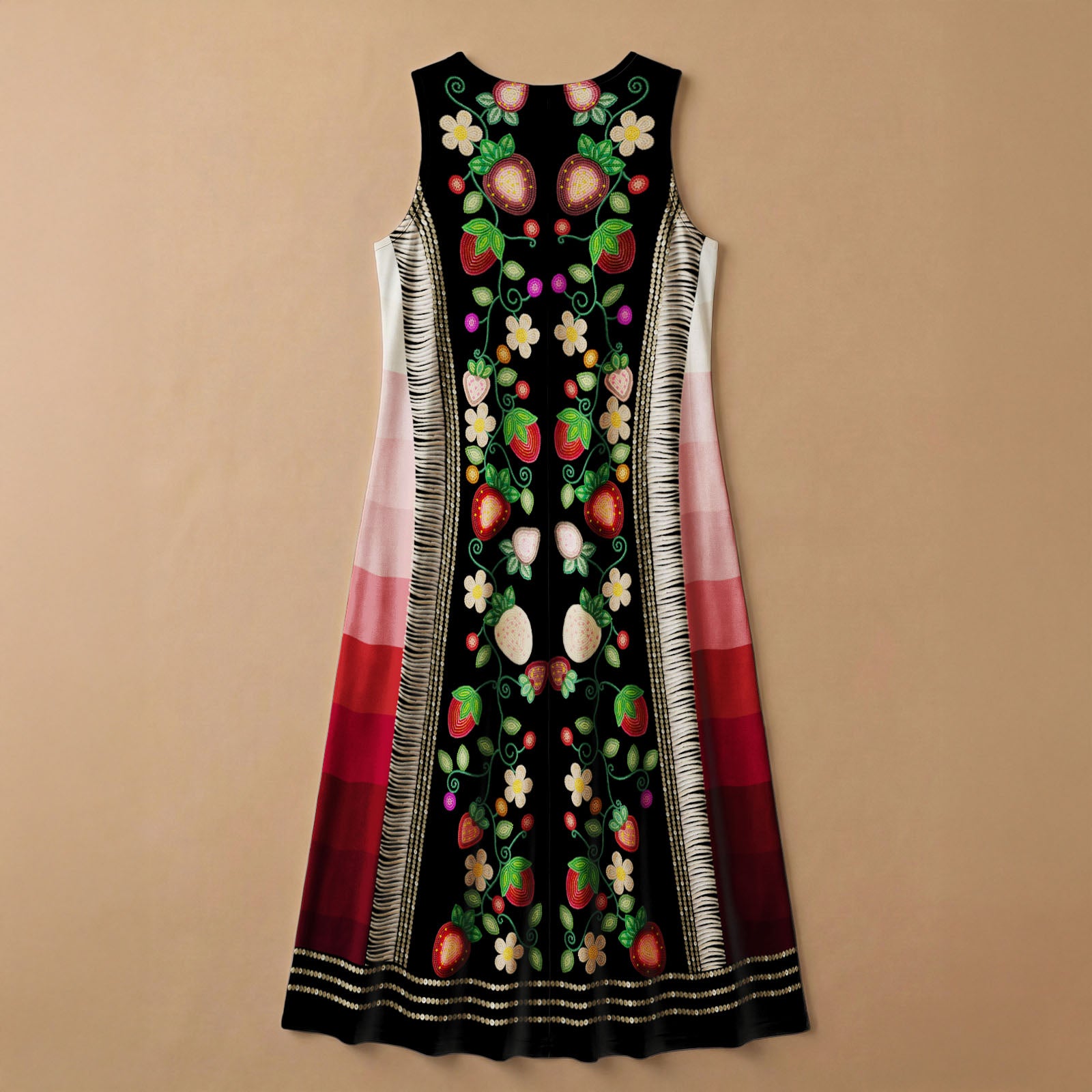 Berry Rites Black 2 Women's Sleeveless Long Dress