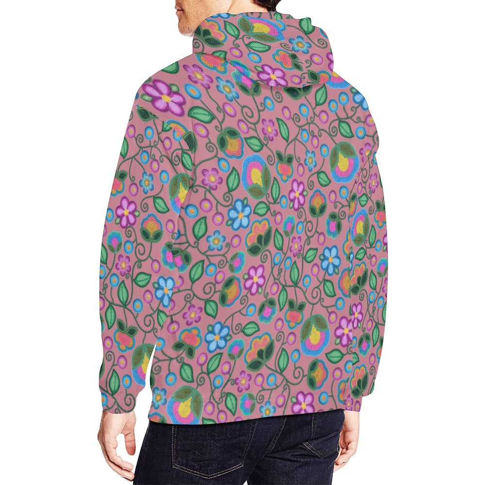 Turquoise Sunbeam Peach Hoodie for Men (USA Size)