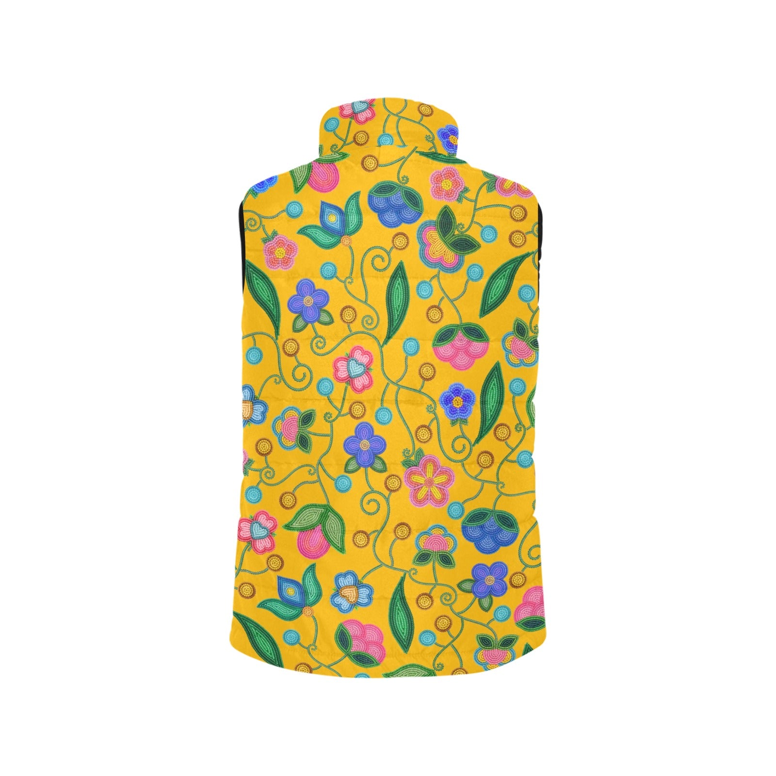 Skyberry Serenade Yellow Women's Padded Vest Jacket