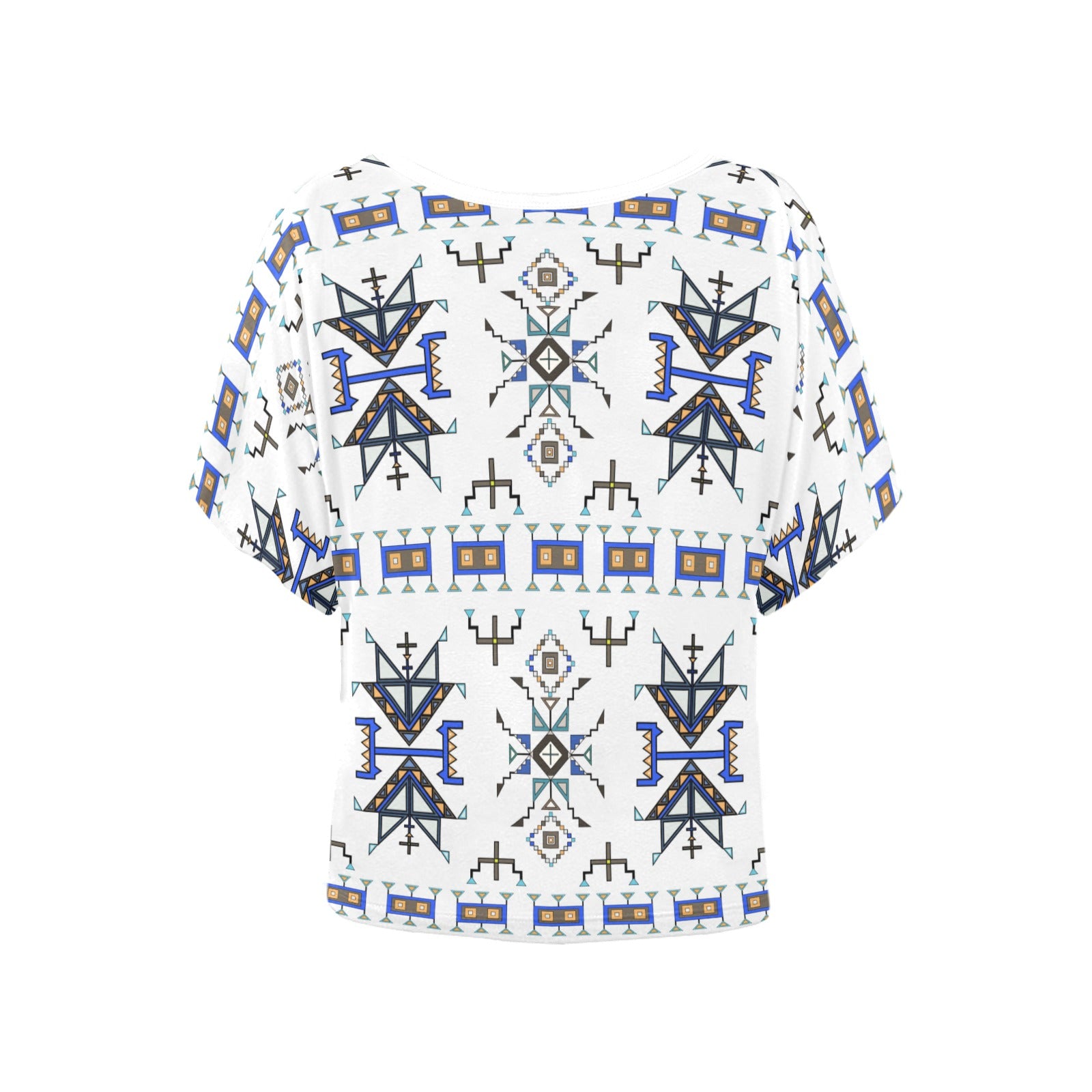 Eagle Strike White Women's Batwing-Sleeved Blouse T shirt