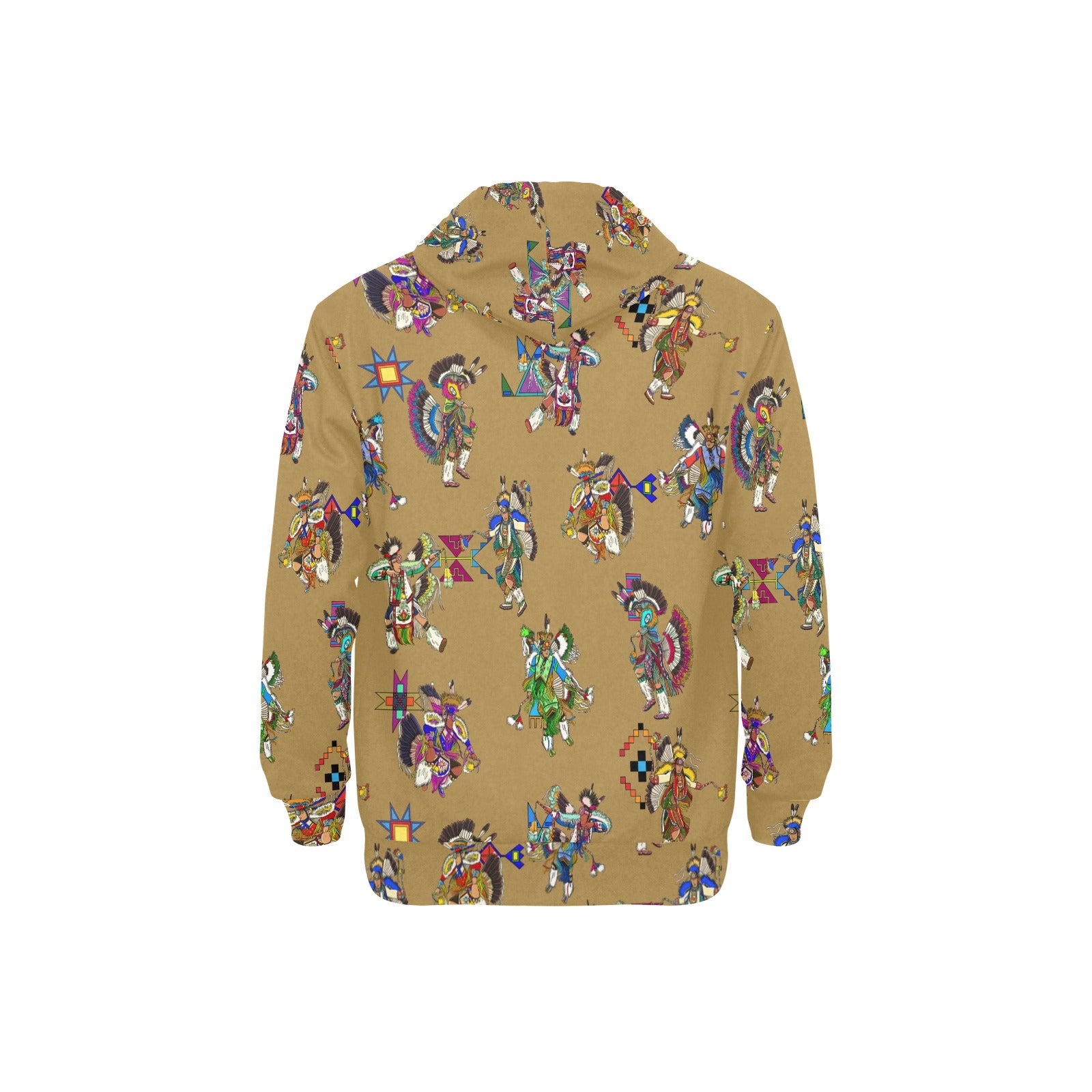 Men's Fancy Dancers Earth Men's Long Sleeve Fleece Hoodie